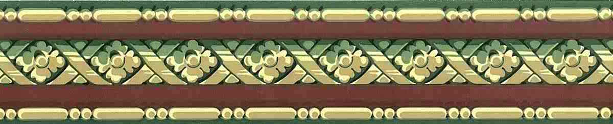 red green vintage wallpaper border, beige, lattice, study, bedroom