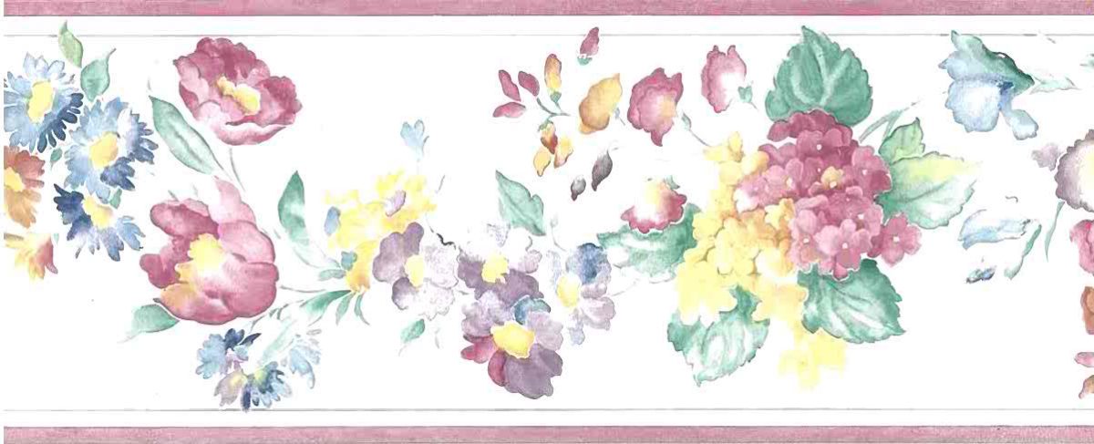 Summer floral vintage style, cottage, pink, purple, green, blue, yellow, off-white, flowers, hydrangea, asters