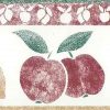 lemons apples vintage kitchen border, red, green, yellow, country, Americana