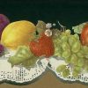 lace fruit kitchen vintage border, green, apples, strawberries, plums, grapes, pears, red, cutout