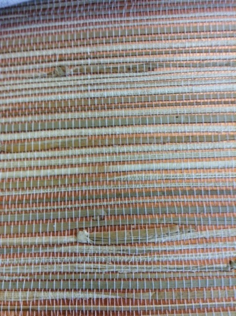 Brewster Copper Metallic Natural Grasscloth