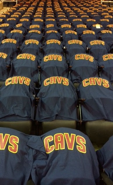 Cavs Shirts at Home Game