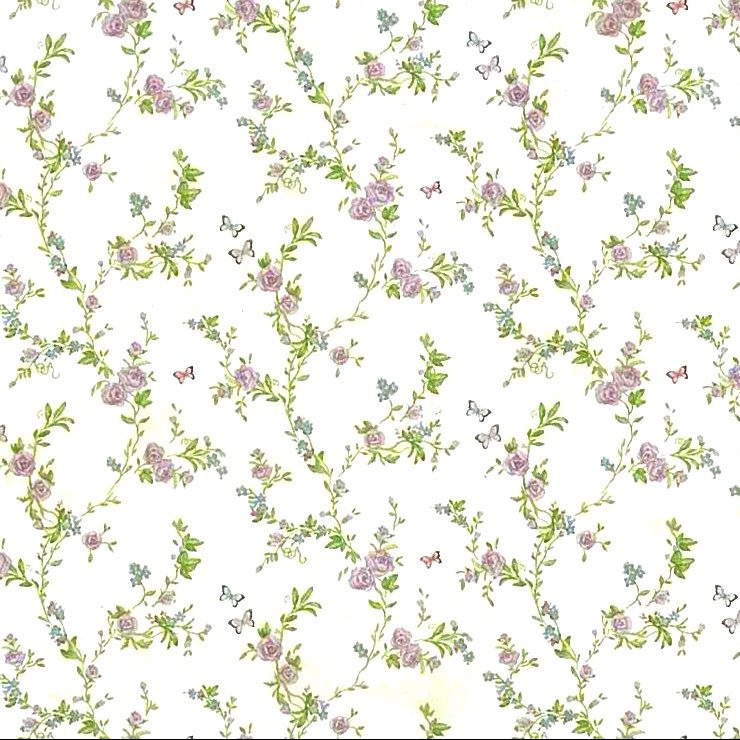 Roses Cottage Floral Vintage Wallpaper Pink Green Faux Hh30012 D Rs