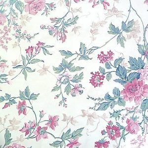 English Cottage Floral Vintage Wallpaper Peach Green Pink 24719 D Rs