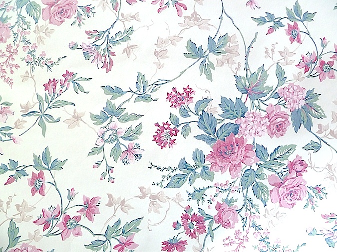 Cottage Floral Vintage Wallpaper Pink Green Beige Ha4062 Drs