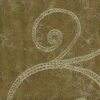 Bronze silver textured wallpaper, silver, brown, scroll