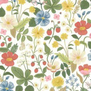 Strawberry Fields Rifle Wallpaper RP7354 Red Green Blue Floral