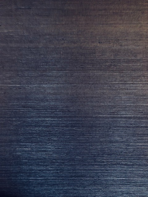 Magnolia Home Navy linen-like grasscloth. Perfect as background for artwork. 