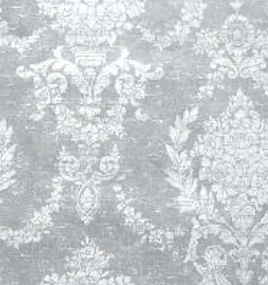 Gray/White Damask Wallpaper 