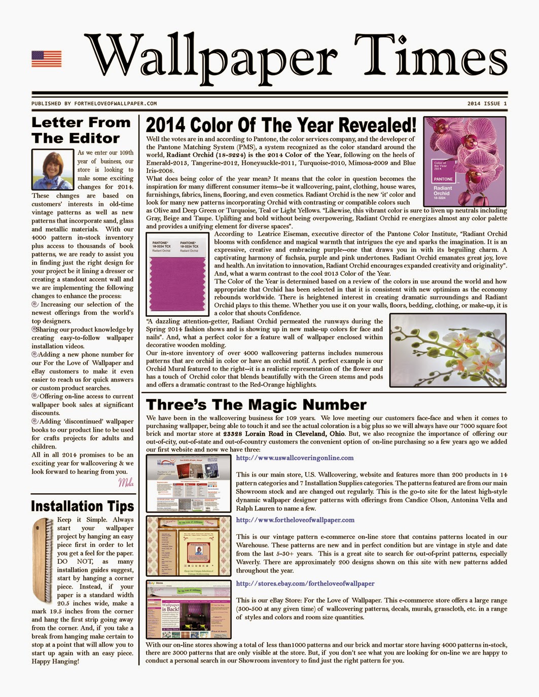 Read more about the article January 2014 Wallpaper Times Newsletter