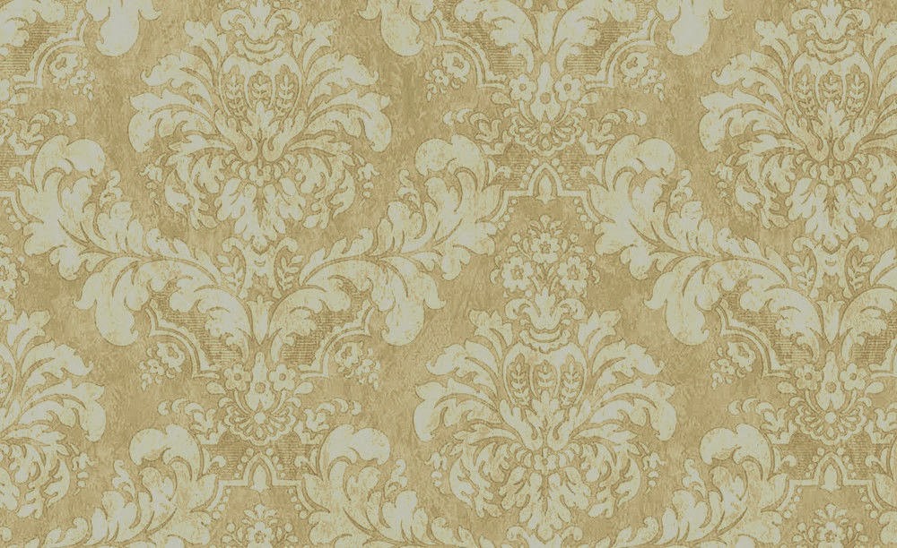 Vintage Cream Damask Wallpaper