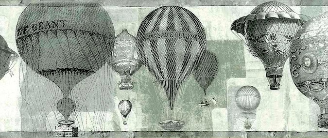 Hot Air Balloon Wallpaper Border Pattern