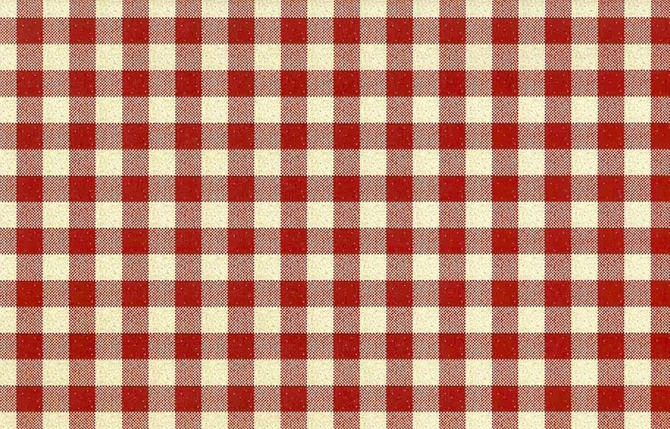 Red and White Gingham Vintage Wallpaper