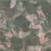 Green Marble Textured Vintage Wallpaper with Pink & Purple